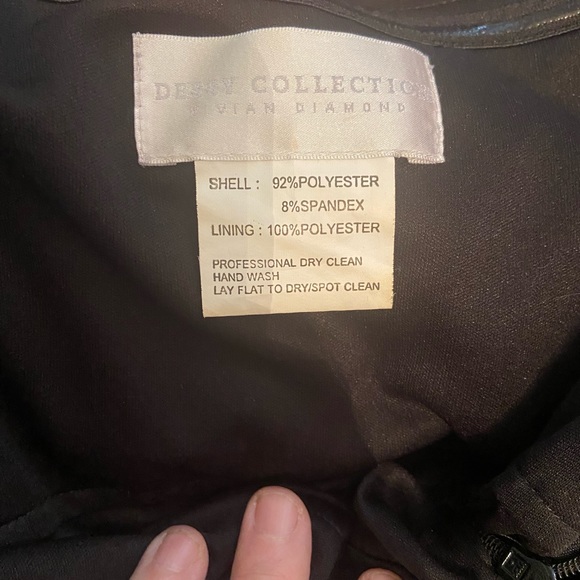 Dessy Collection Black Maxi Off The Shoulder Dress - Picture 5 of 7